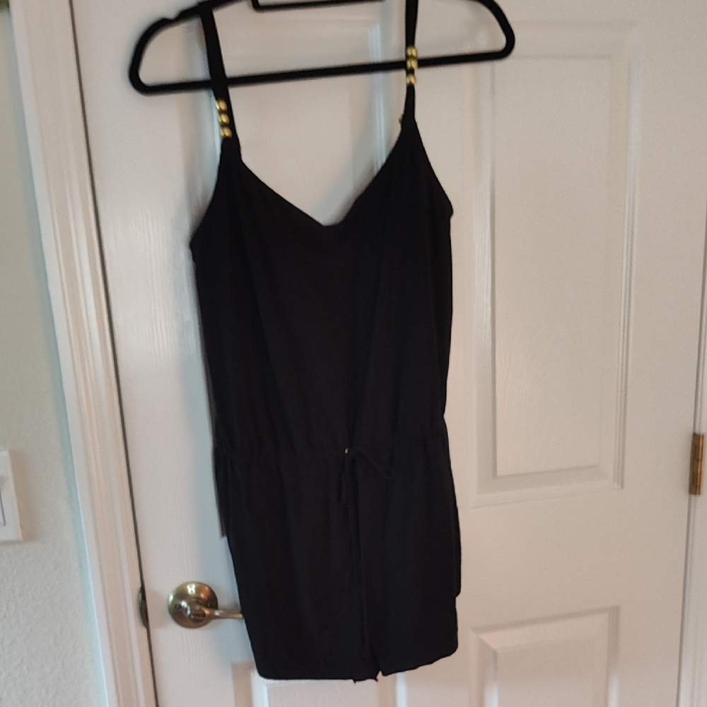 Classic Black One-Piece Swim Romper